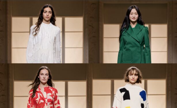 De nieuwe collectie van H&M werd geheel in Japanse stijl gepresenteerd tijdens Paris Fashion Week